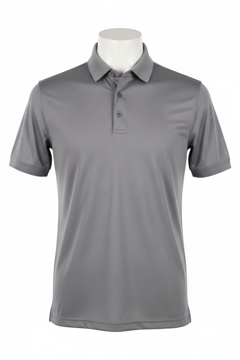 Camiseta Manga Corta Polo gris